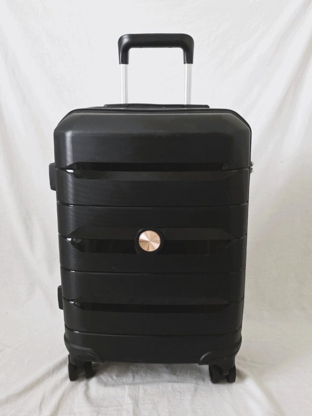Semi-Rigid 22" Rolling Carry-on Suitcase with TSA Combo Lock & Telescopic Handle